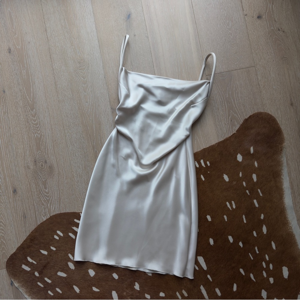 Nanushka Cream Slip Dress